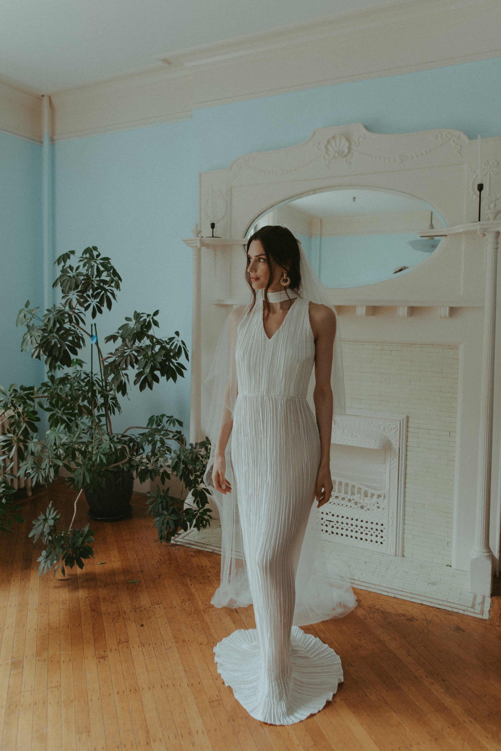 Satin Wedding Gown | Modern Wedding Dresses NYC  Martha Suarez